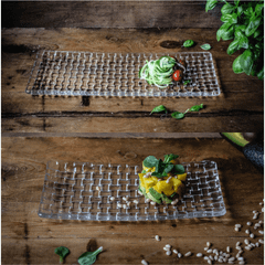 Đĩa pha lê chữ nhật dài Nachtmann Bossa Nova 28/42cm