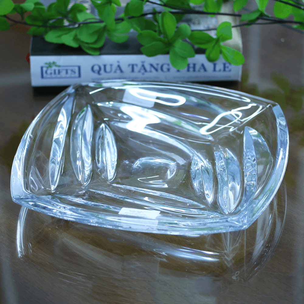 Đĩa Pha lê Facet 30cm Crystal Bohemia