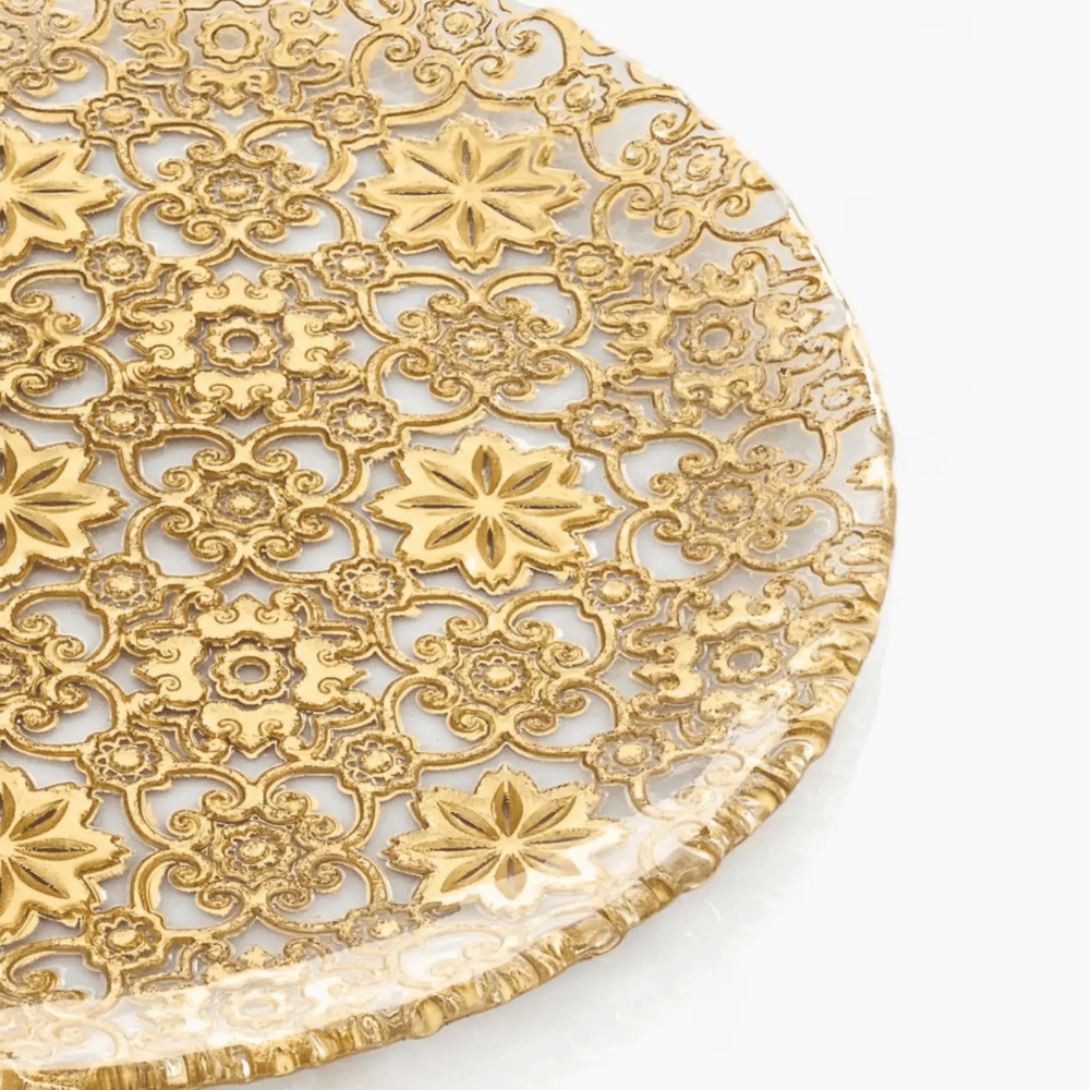Đĩa Arabesque Gold Leaf 37cm IVV 7401.3