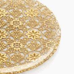 Đĩa Arabesque Gold Leaf 37cm IVV 7401.3