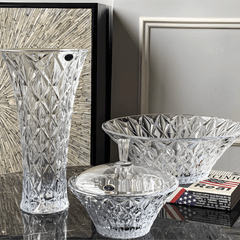 Tô Memphis trắng 30.5cm Crystal Bohemia