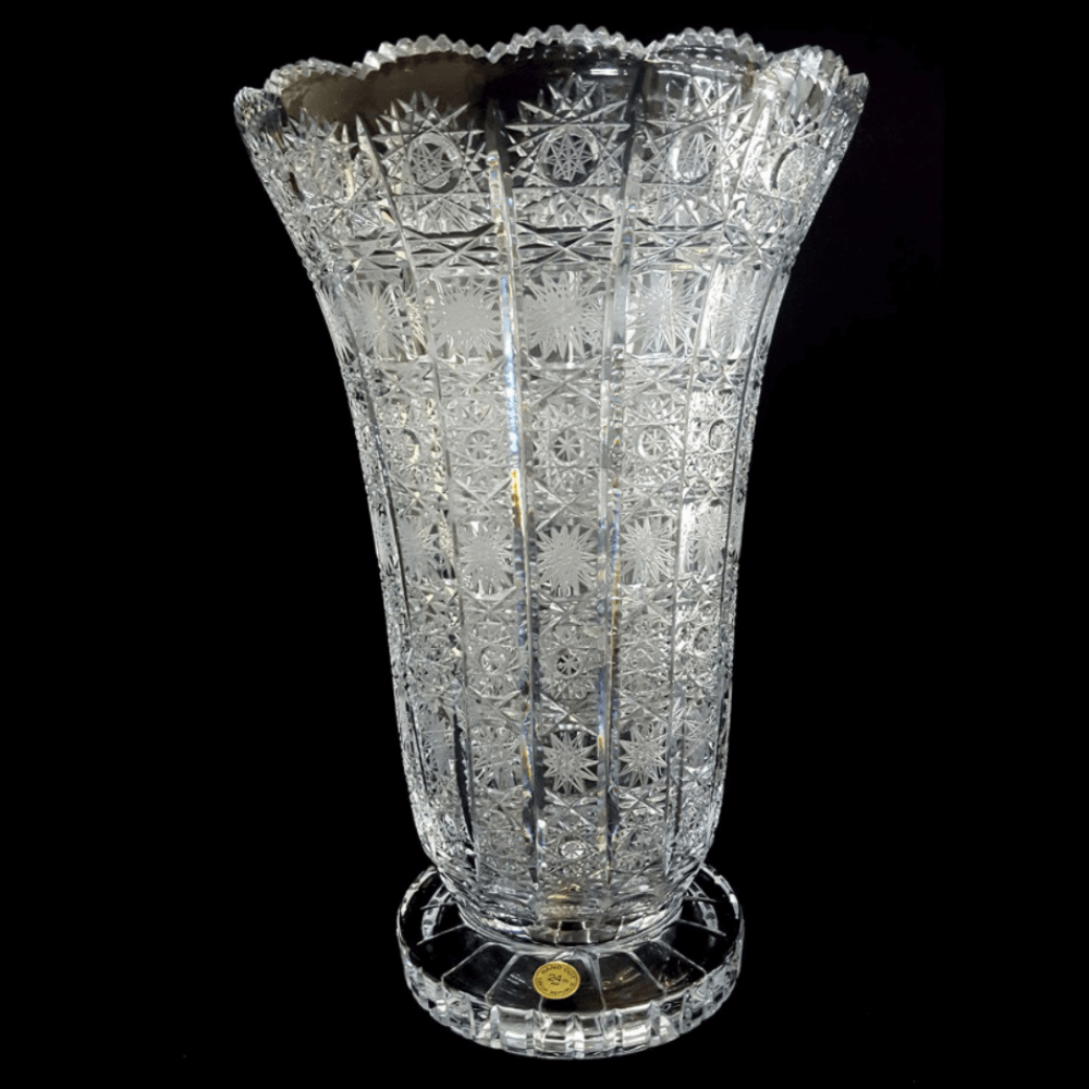 Bình hoa pha lê chân đế Bohemia M57