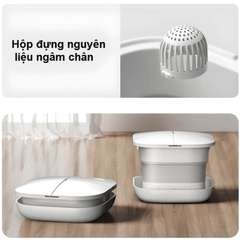 Bồn ngâm chân massage Philips PPM6502 màu trắng