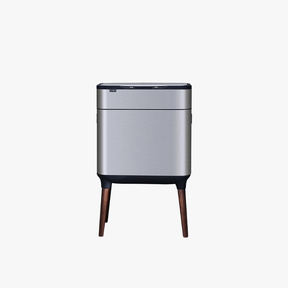 Thùng rác cảm ứng ELPHECO nắp inox 20 L có thùng rác rời bên trong, có chân & khử mùi ozone, nhiều màu