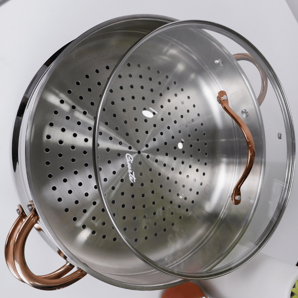 Bộ chảo sâu và xửng hấp Ciwete 32cm SS0105-3PC