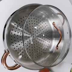 Bộ chảo sâu và xửng hấp Ciwete 32cm SS0105-3PC
