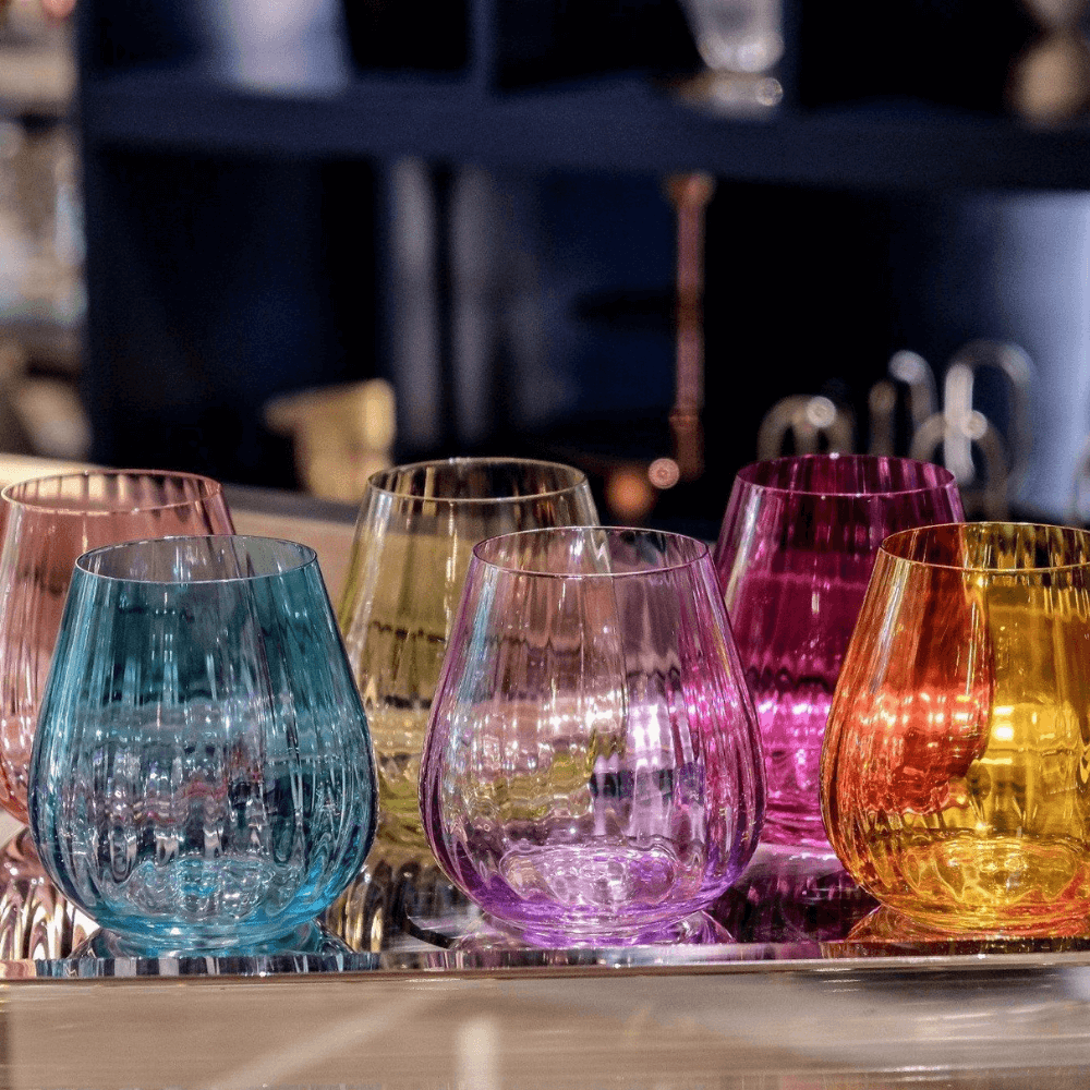 Set 6 cốc Columba màu 380ml Crystal Bohemia