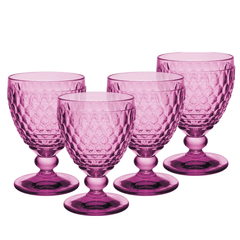 Set 4 ly pha lê VILLEROY BOCH Boston 400ml, nhiều màu