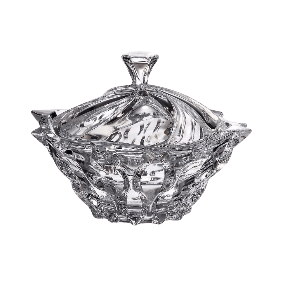 Thố pha lê Bohemia Samba 21cm nhiều màu