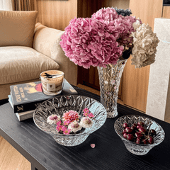 Lọ hoa Memphis trắng 30.5cm Crystal Bohemia