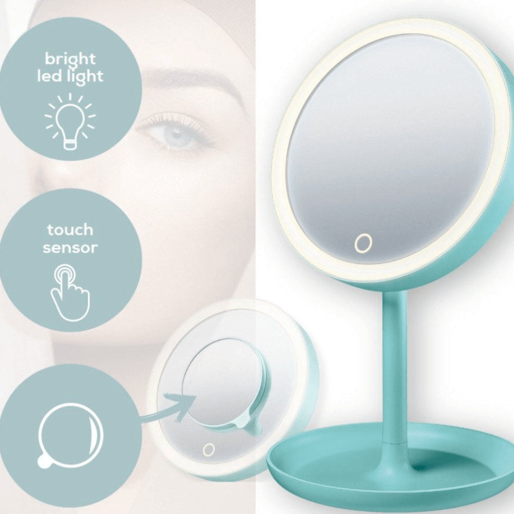 Gương trang điểm đèn Led BEURER BS45 màu xanh