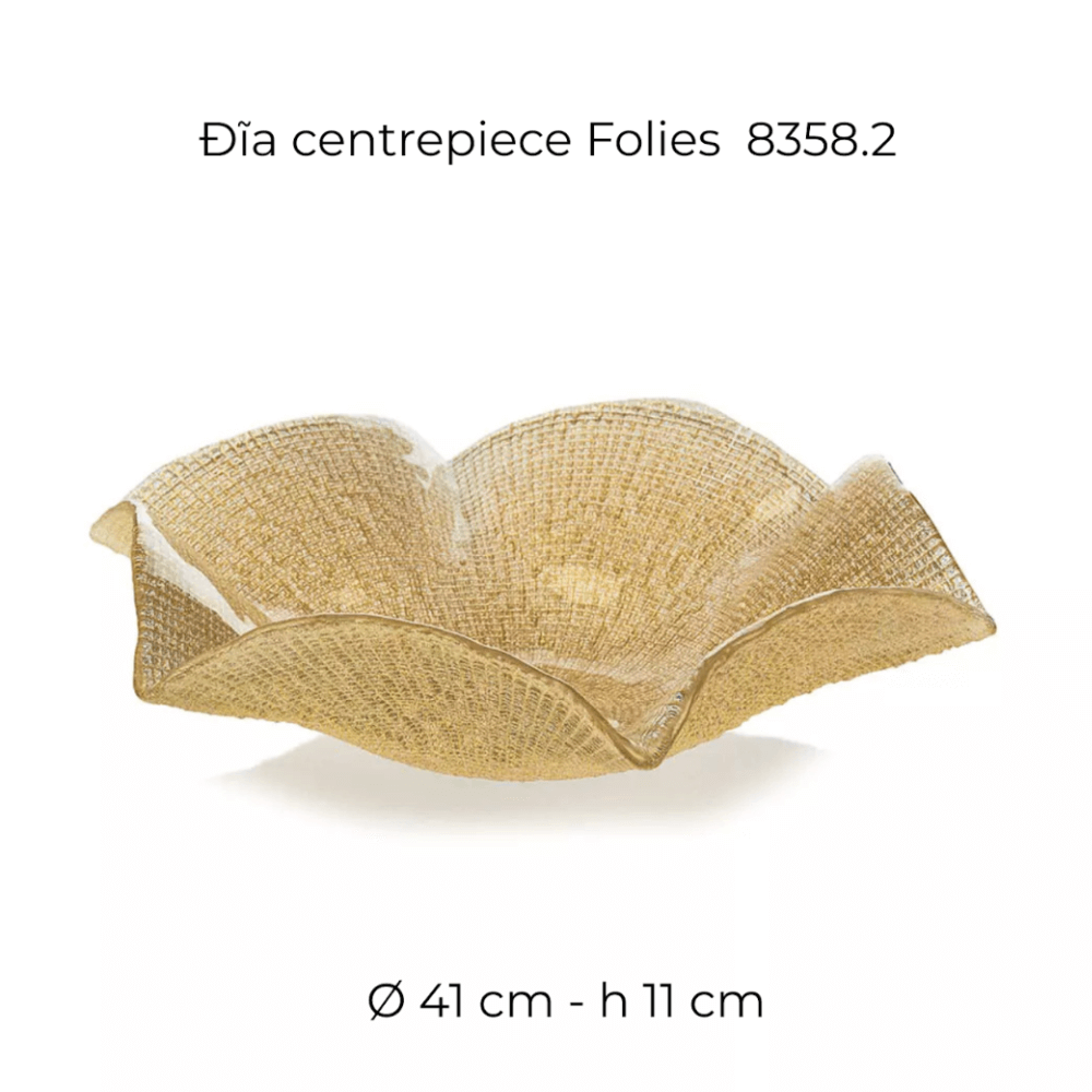 Đĩa centrepiece IVV Folies 41 cm nhiều màu