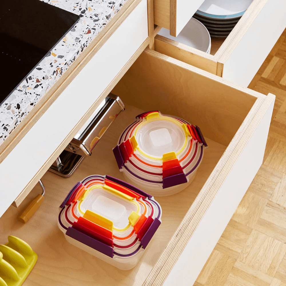 Bộ 8 Hộp Tròn & Vuông Joseph Joseph 1000013