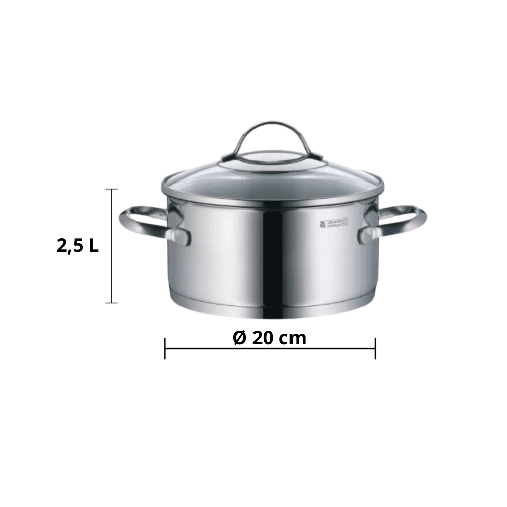 Bộ nồi WMF Provence Plus 5 món kèm quánh và chảo thép WMF 24cm