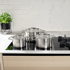 Bộ nồi Fissler Pure Collection 5 món vung kính kèm chảo made in Germany