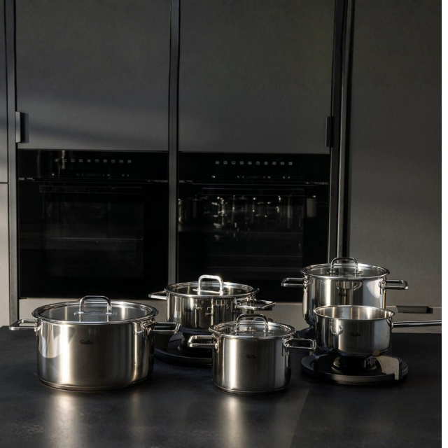 Bộ nồi Fissler Viseo PRO 5 món vung kính kèm quánh