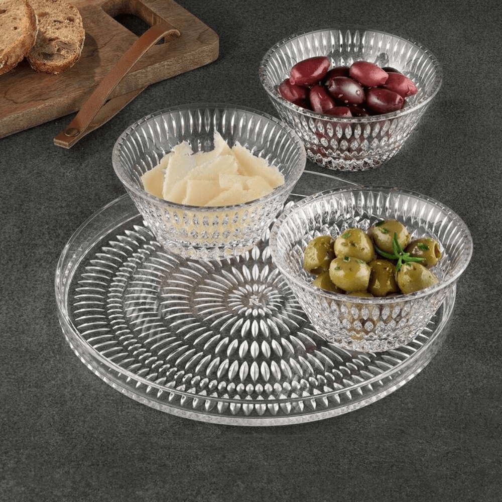 Bộ 2 đĩa pha lê Nachtmann Ethno 105767