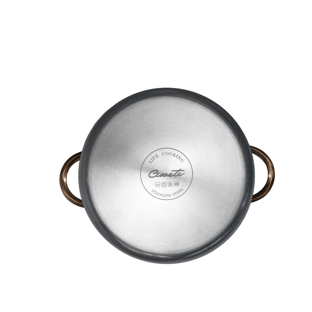 Nồi inox 304 cao cấp Ciwete nắp kính, nhiều kích cỡ