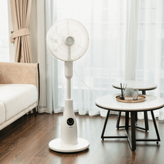 Quạt cây phun sương tạo ẩm cao cấp Joelyns màu trắng