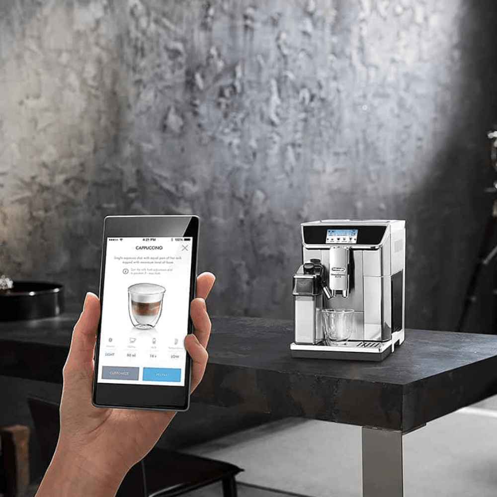 Máy pha cà phê tự động De'Longhi PrimaDonna Elite ECAM 656.75.MS màu bạc