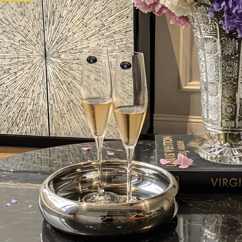 Set 6 ly champagne Loxia 210ml Crystal Bohemia