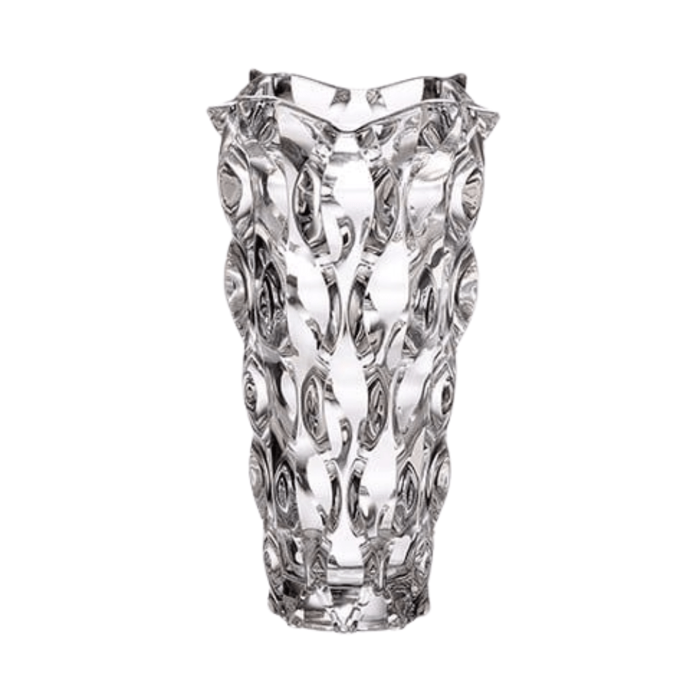 Bình hoa pha lê Bohemia Samba 30,5 cm nhiều màu