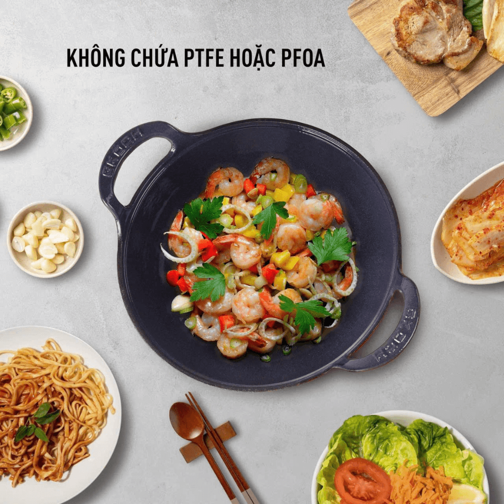 Nồi gang nắp kính 25cm GKÖCH EW-04B