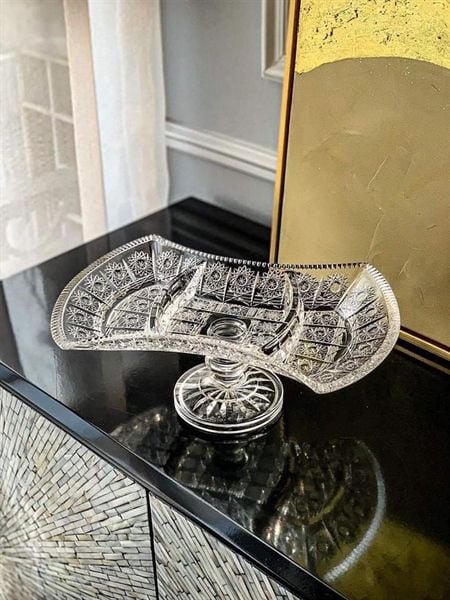 Chân bồng mài pha lê Bohemia cao cấp chia ngăn