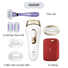 Máy triệt lông BRAUN Silk-expert Pro 5 3 đầu triệt