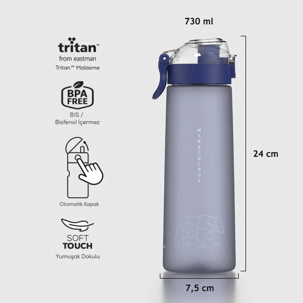 Bình nước Tritan cao cấp Renga Saga Loop 730ml - 912136 nhiều màu