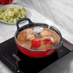 Nồi gang nắp kính 25cm GKÖCH EW-04B