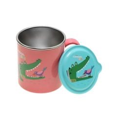 Ly Inox 316 Cuitisan 2 trong 1 300ml kháng khuẩn cao cấp (Màu Hồng) - EC10-105P