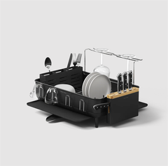 Giá úp bát inox Simplehuman màu đen