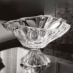 Chân bồng pha lê Bohemia Plantica màu trắng 33cm