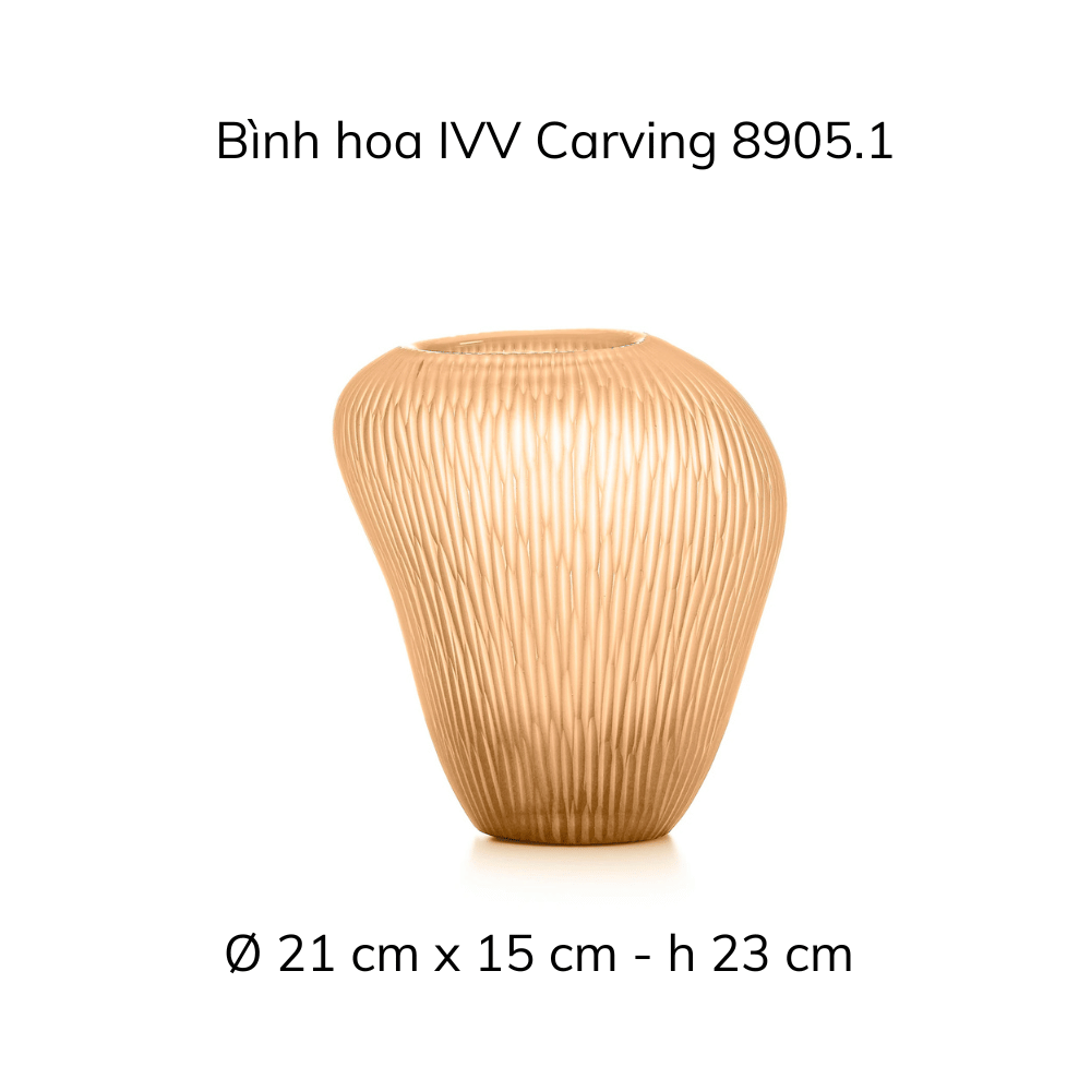 Bình hoa IVV Carving Stain 23/24/36 cm nhiều màu