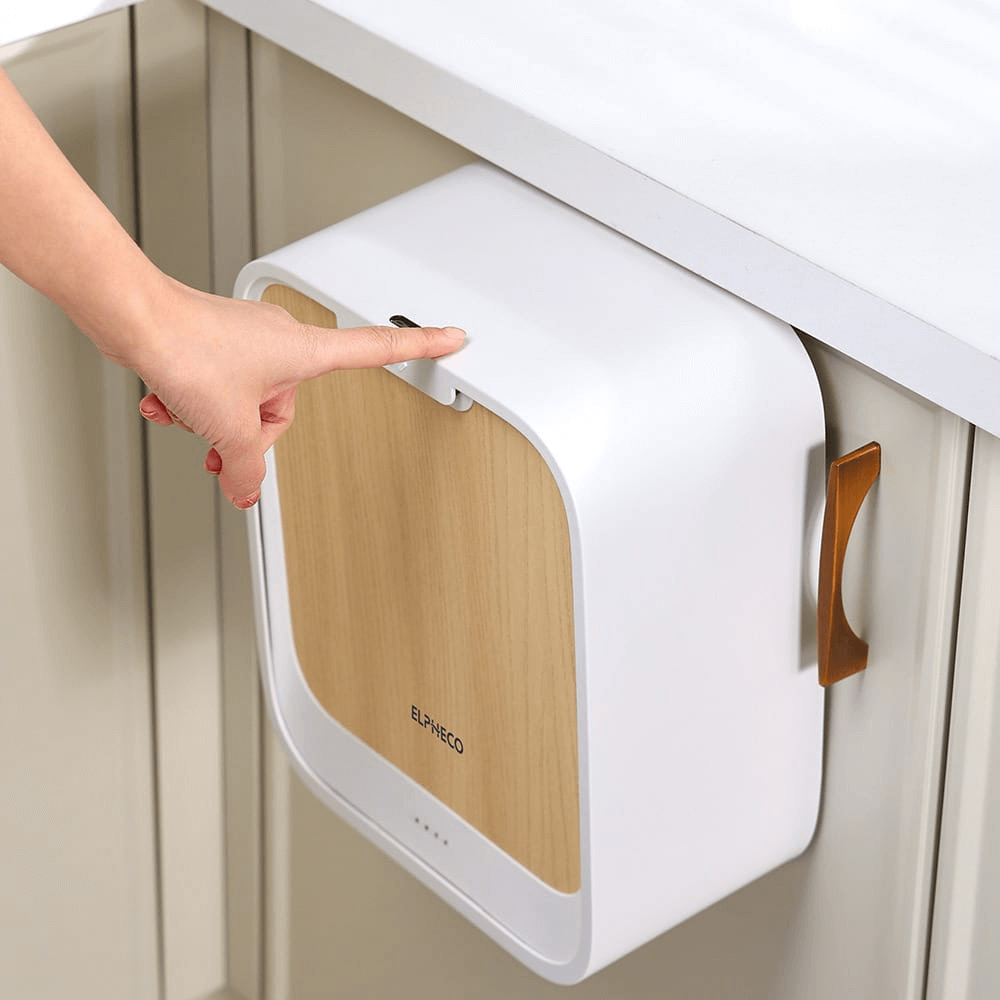 Thùng rác cảm biến ELPHECO treo tủ bếp 7L nhiều màu