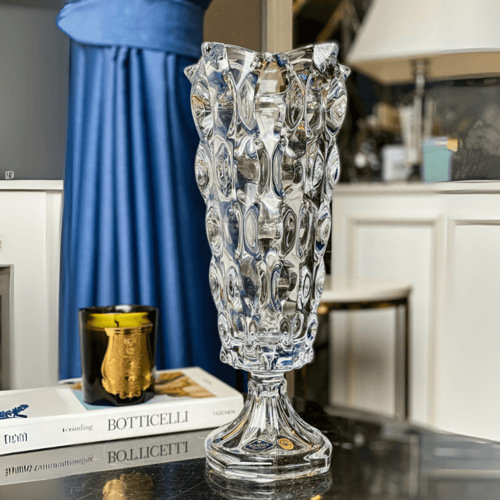 Bình hoa pha lê chân đế Bohemia Samba