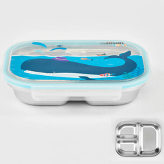 Khay ăn dặm 3 ngăn Inox 316 Cuitisan kháng khuẩn cao cấp nhiều màu