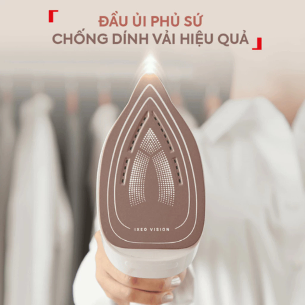 Bàn là cây Tefal IXEO Vision QT1811E0 màu trắng