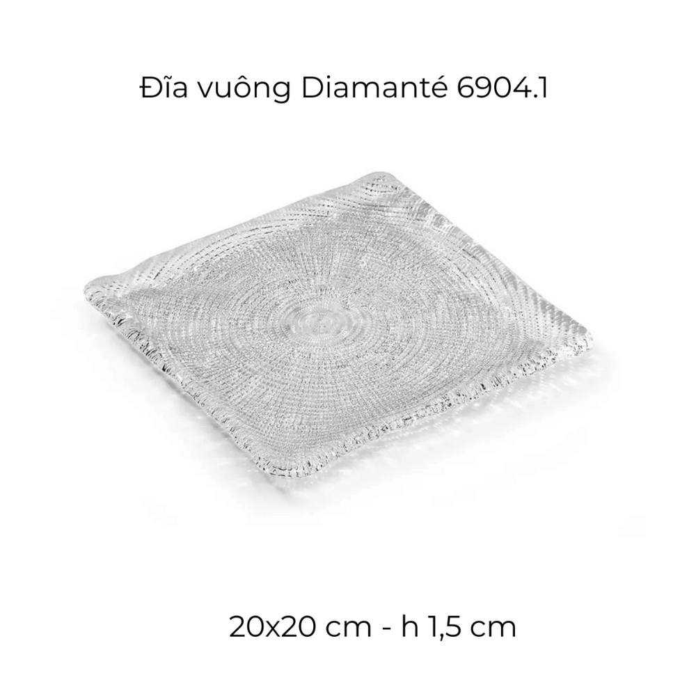 Đĩa vuông IVV Diamante, nhiều kích cỡ