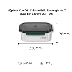 Hộp Inox Cao Cấp Cuitisan Bella nhiều dung tích