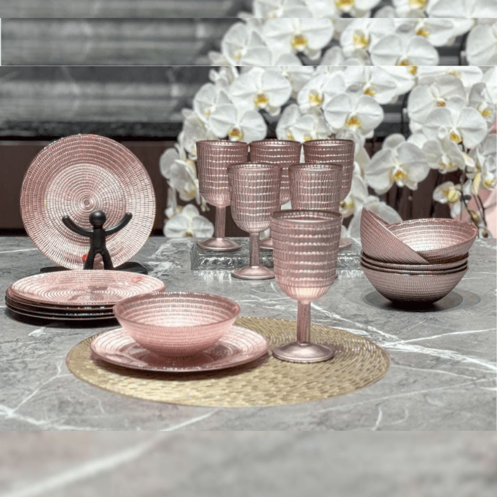 Set 18 món bát, đĩa, ly cao cấp Viola From Germany