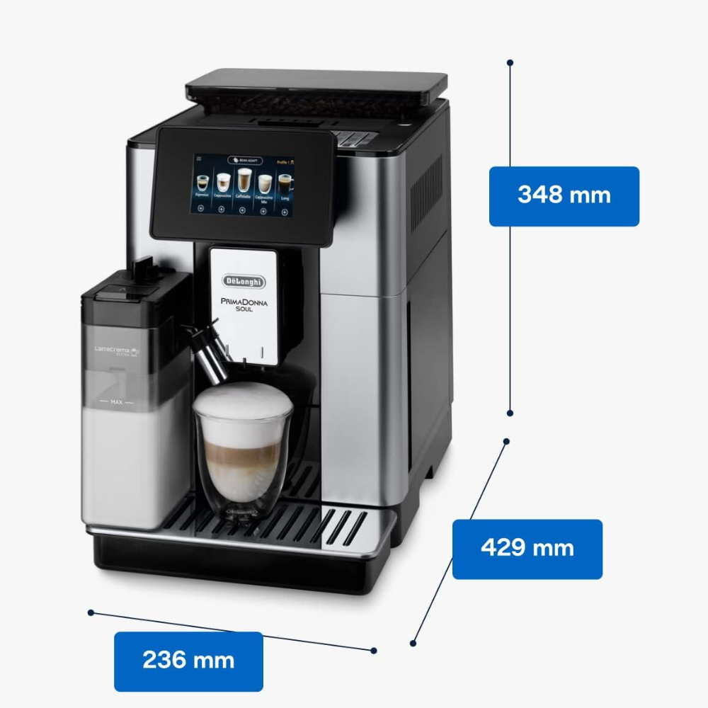 Máy pha cà phê tự động De'Longhi PrimaDonna Soul ECAM 612.55.SB