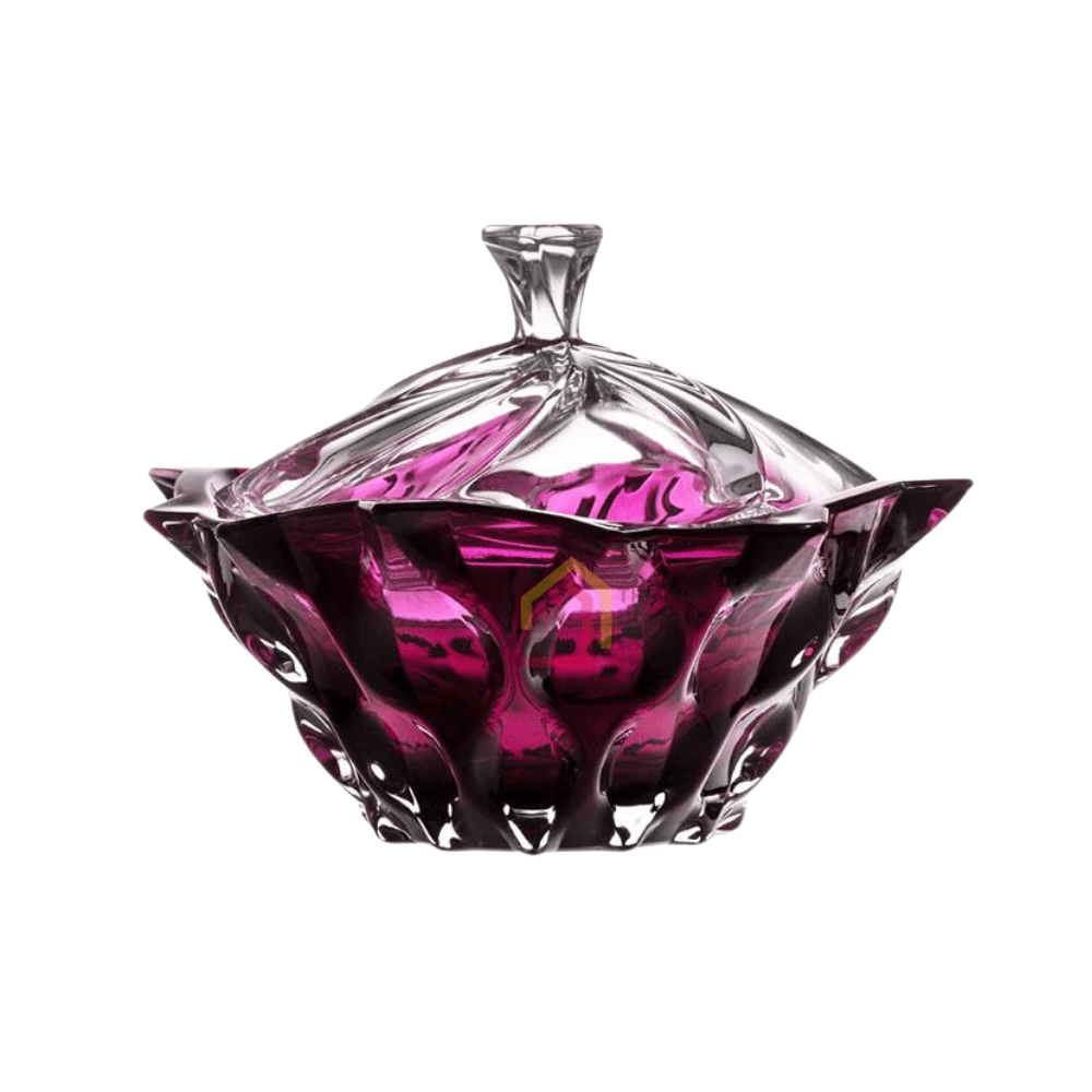 Thố pha lê Bohemia Samba 21cm nhiều màu