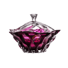 Thố pha lê Bohemia Samba 21cm nhiều màu