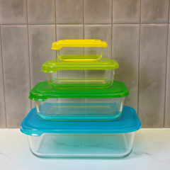 Set 4 hộp thủy tinh đựng thực phẩm Joseph Joseph 81060
