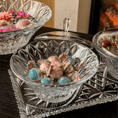 Thố Memphis trắng 19.5cm Crystal Bohemia