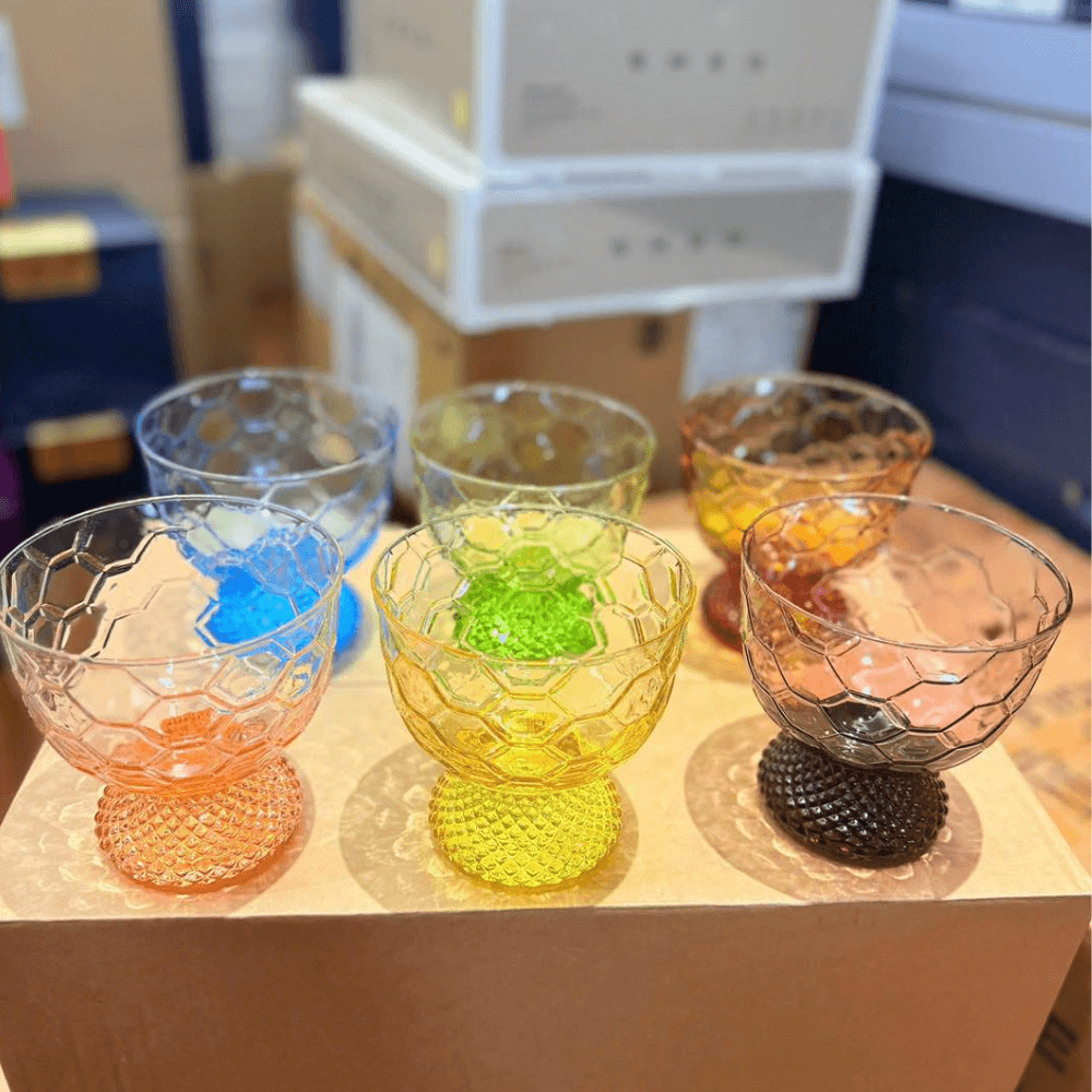 Set 6 cốc kem Vintage Assorted Colors 390ml IVV 7771.1