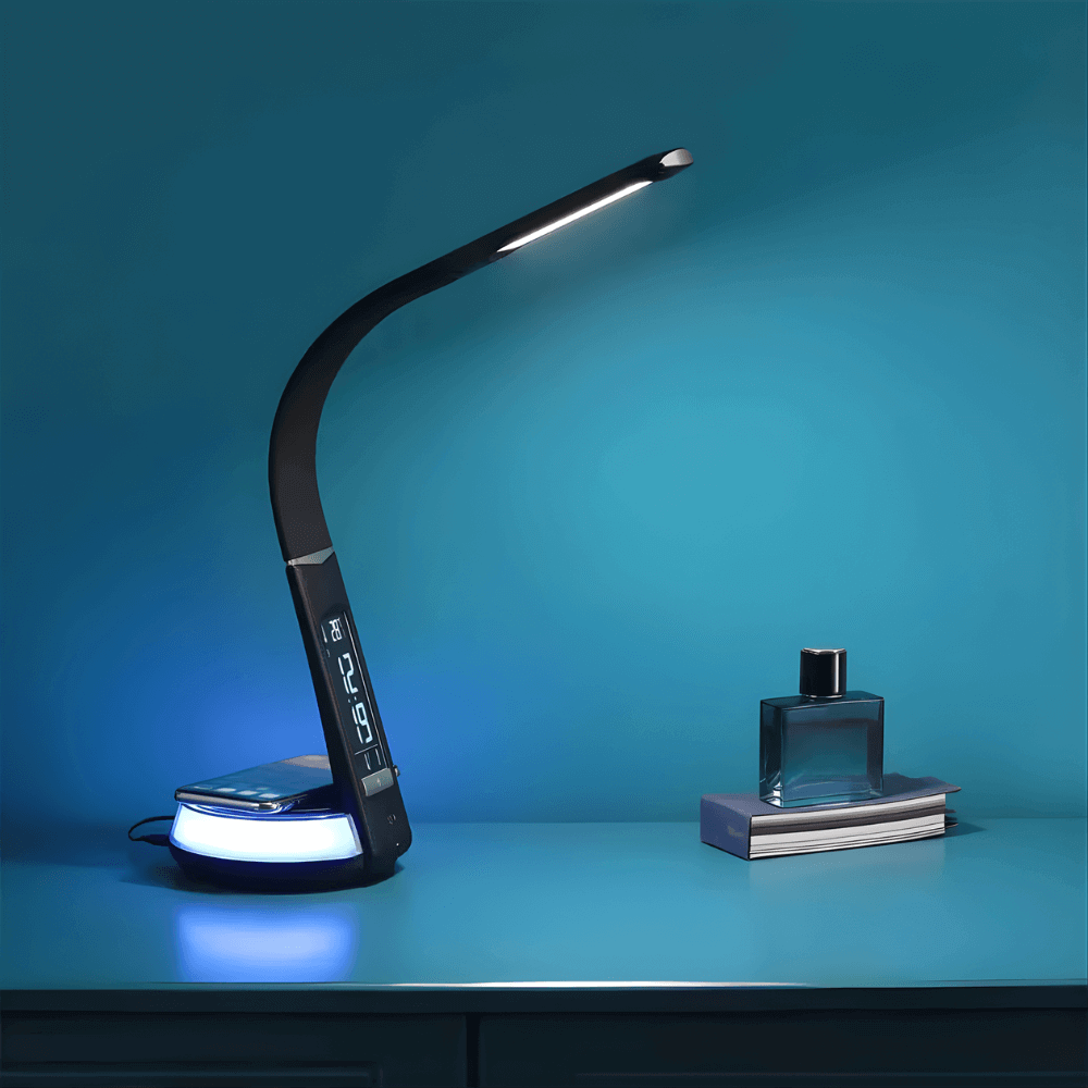 Đèn học cảm ứng tích hợp sạc không dây WILIT B22D màu đen