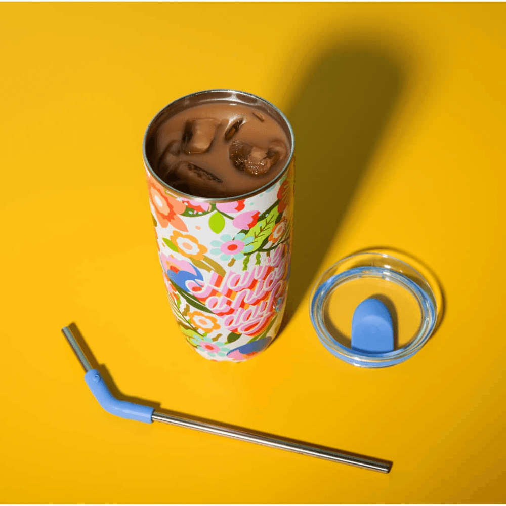 Cốc cách nhiệt S'Well bằng thép không gỉ, 700ml, kèm ống hút